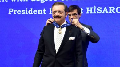 Hisarcıklıoğlu’na ‘İspanya Sivil Liyakat Nişanı’ verildi